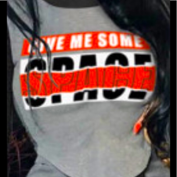 GIVE ME SOME SPACE Asymmetry Crop T-Shirt & Leggings Outfit - Picture 2 of 3